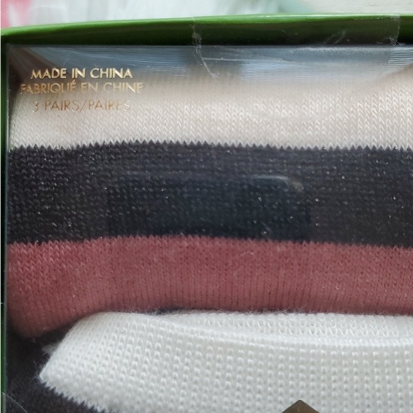 NIB Kate Spade 3pk of Socks. In Gift Box - Picture 4 of 7